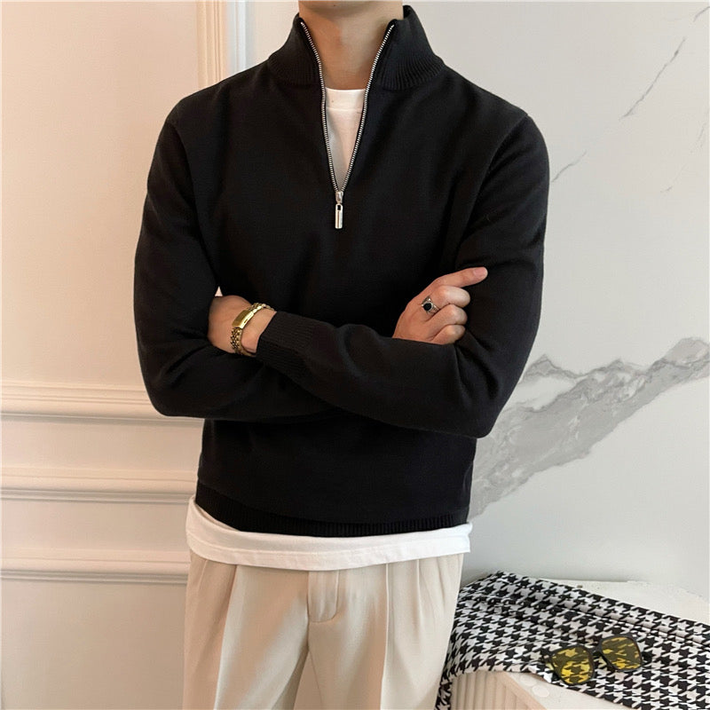 Fin Quarter Zip Genser